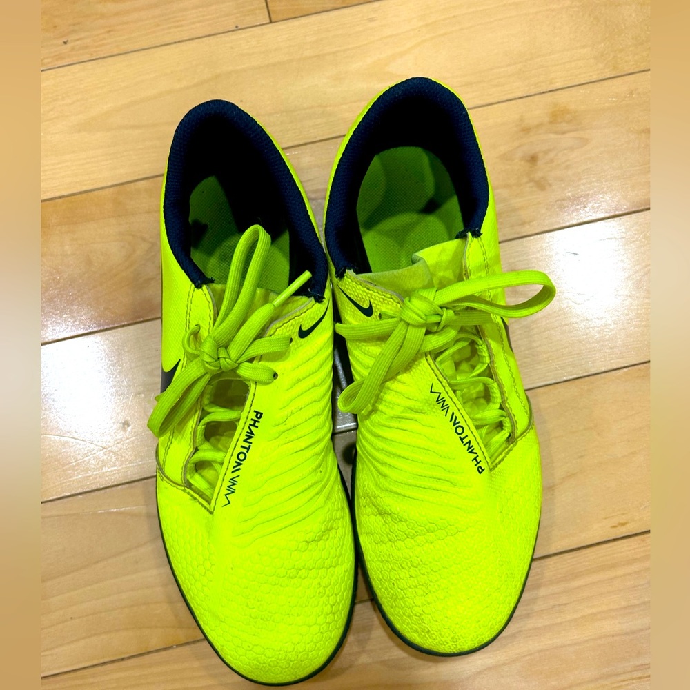 Neon Green Phantom Indoor Cleats